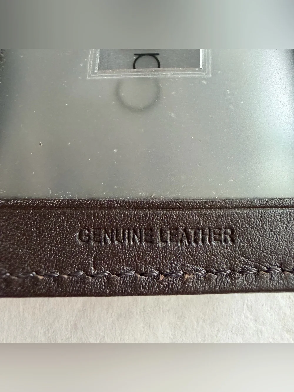 Calvin Klein Mens Genuine Leather Front Pocket Card Case Metal Money Clip New C
